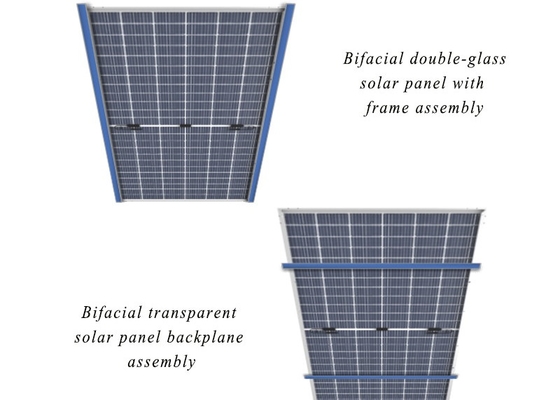 530W 540W 550W la plupart de panneau solaire de demi cellules mono photovoltaïques de panneaux solaires d'efficacité