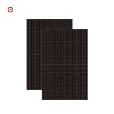 Panneau solaire noir Bifacial de picovolte de rendement élevé cellules monocristallines de module de demi