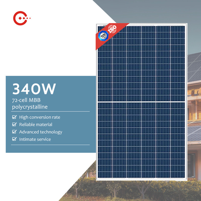 Panneaux solaires 340W Perc Half Solar Panel de puissance élevée de rendement élevé