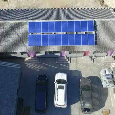 Maison Bifacial solaire dessus de toit en béton et plat d'Off-gridFor de système d'alimentation de panneau solaire de bâtiment scolaire
