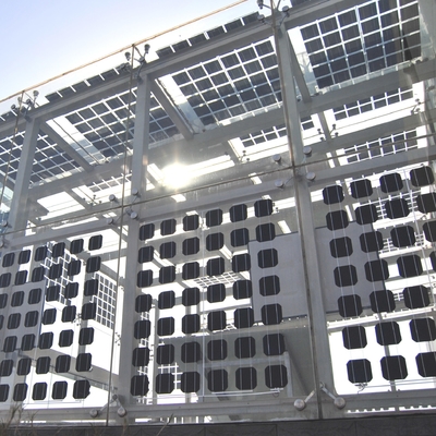 Panneau solaire Bifacial de doubles modules en verre monocristallins de picovolte pour le bâtiment commercial