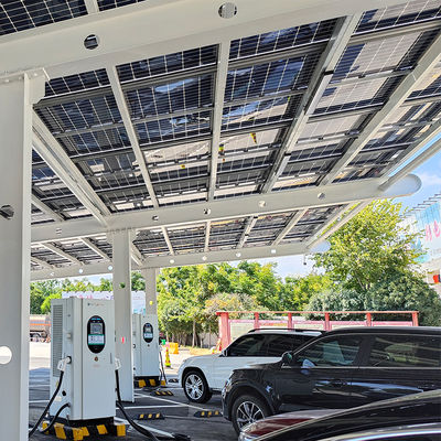 Système d'abri de voiture solaire de module BIPV de station de recharge de voiture solaire d'autoroute