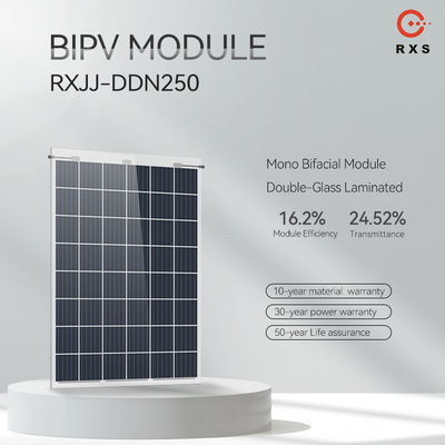Module solaire mono 200w 250w de panneaux solaires BIPV de rendement élevé transparent de Rixin