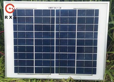 panneaux solaires 15W faits sur commande polycristallins avec du bas verre trempé de fer de 3.2mm