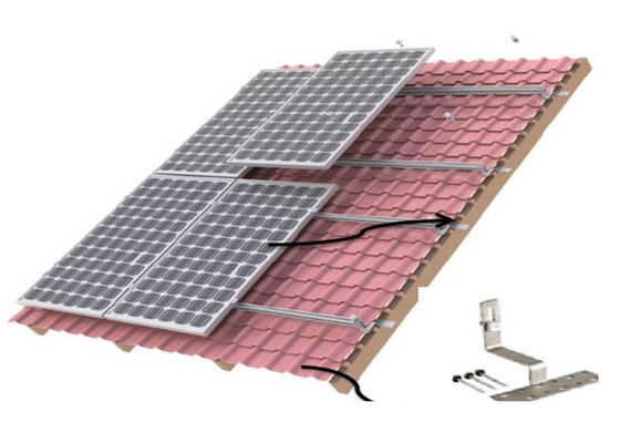 Structure solaire Bifacial anodisée en aluminium de dessus de toit des panneaux solaires 12um