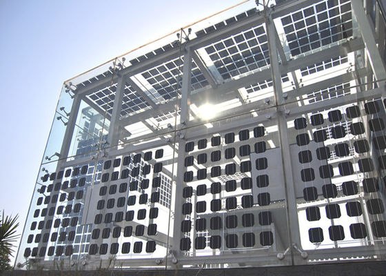 conception et construction innovatrices de façade de mur rideau de 230W BIPV