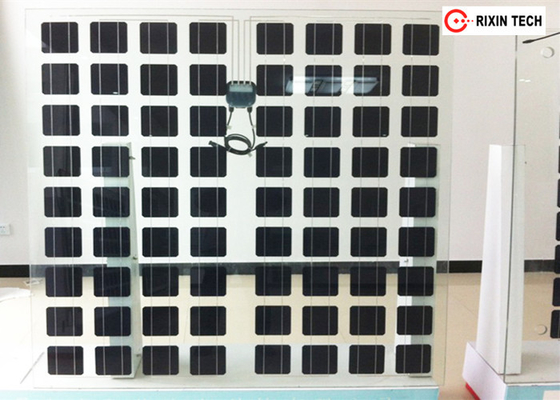 Solar Panel Tills Transparent BIPV Solar Modules Curtain Wall W-Rail BIPV Facade Rooftile