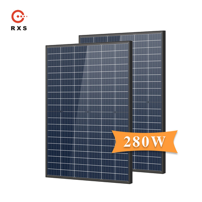 275W poly modules photovoltaïques polycristallins de cellules solaires type transparent double verre enduit autonettoyant