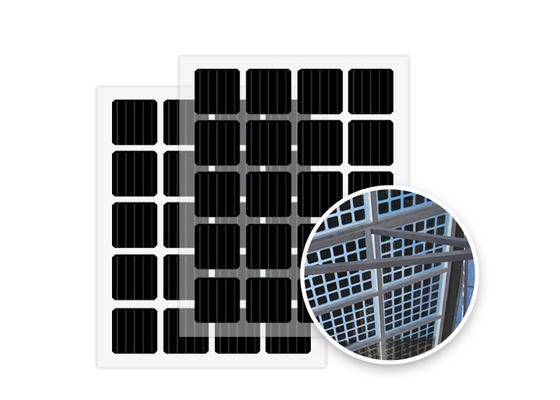 Verre enduit Bifacial monocristallin de nettoyage d'individu de panneaux solaires de BIPV pour le toit